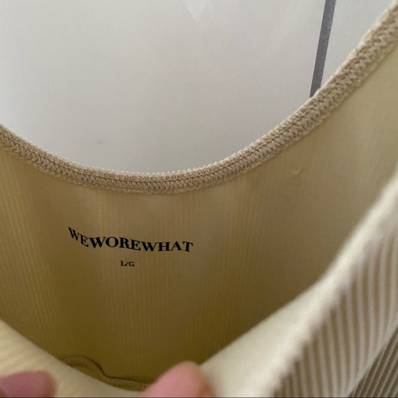 New! WEWOREWHAT SCOOP RIB BODYSUIT - Picture 4 of 5